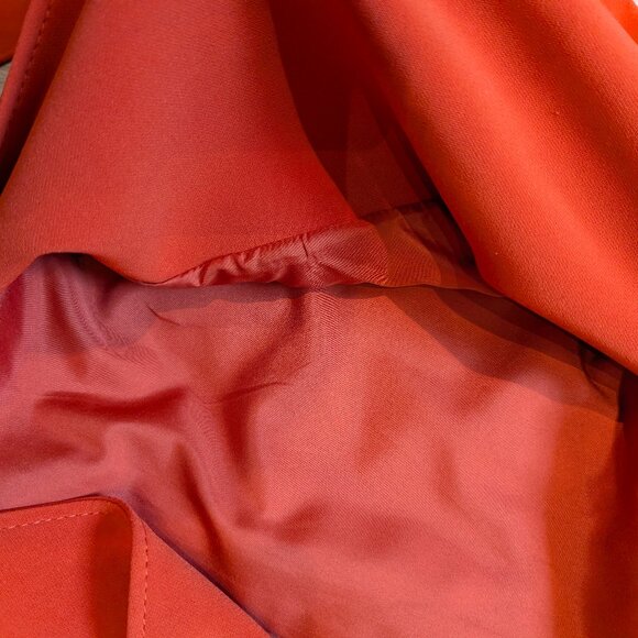 H&M Vibrant Sunset Orange Trench Coat - Picture 7 of 8